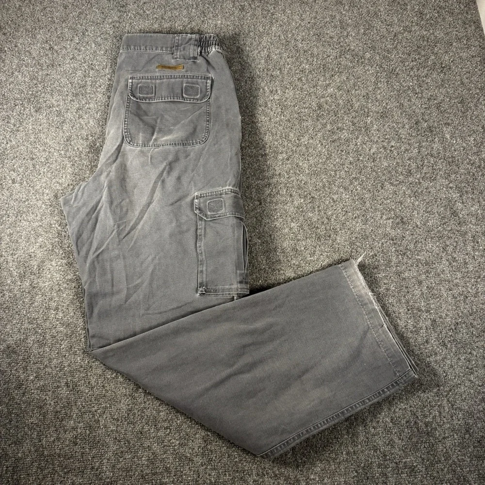 Cabela's Outdoor Gear Men's Pants 35 Reg 100% Cotton Gray Hiking Work 900037 Y2K